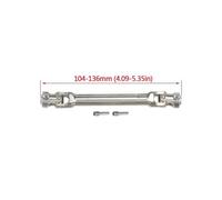 ZVSYKWIHT Universal Joint Drive Shaft Stainless Steel Compatible with 1 10 Scale RC Crawler Compatible With TRX6 VS4 10 CC01 CFX Element TF2 And Similar Models(104-136mm)