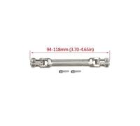 ZVSYKWIHT Universal Joint Drive Shaft Stainless Steel Compatible with 1 10 Scale RC Crawler Compatible With TRX6 VS4 10 CC01 CFX Element TF2 And Similar Models(94-118mm)