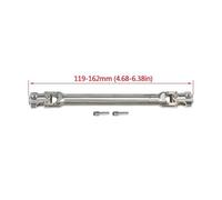 ZVSYKWIHT Universal Joint Drive Shaft Stainless Steel Compatible with 1 10 Scale RC Crawler Compatible With TRX6 VS4 10 CC01 CFX Element TF2 And Similar Models(119-162mm)