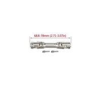 ZVSYKWIHT Universal Joint Drive Shaft Stainless Steel Compatible with 1 10 Scale RC Crawler Compatible With TRX6 VS4 10 CC01 CFX Element TF2 And Similar Models(68.8-78mm)