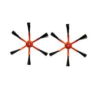 ZVVOEDMR 6-Armed Side Brush ，Compatible For XiaoMi，Compatible For Roborock， S50 S55 S6 S6 Pure S5 Max S6 MaxV S7 T7S Plus Robot Vacuum Cleaner Accessories(2pcs-a)