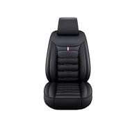 ZVZGPGKLTC Car Seat Covers Accessories Car Seat Covers PU Leather Single Front Split Bench Protector Four Season Applicable Fit Most Car Seat Protectors(Black-Coffee-1PC)