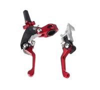 ZVZGPGKLTC Clutch Replacement for CR for CRF Motorcycle CNC Aluminum Alloy Clutch Grip Labor-Saving Anti-Fall Folding Clutch Brake Levers Adjustable Handlebar Lever(Red)