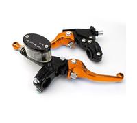 ZVZGPGKLTC Clutch Replacement for CRF for KLX for YZF for RMZ Hydraulic Master Cylinder Levers Motorcycle Folding Brake Clutch Lever with Front Pump Adjustable Handlebar Lever(Orange)