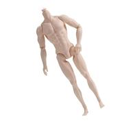 ZwaitL 12.20Inch Articulated Male Action Figure Body 13 Joints Realistic Muscle Torso For Art Display & Dance Practice Poseable Male Soldier Body Party