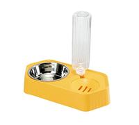 ZwaitL 2 in 1 Feeder Raised Food Water Bowl Waterer No-Spill Large Capacity Water Dispenser Small