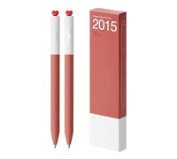 ZwaitL 2 Pcs Neutral Pen First Love Heart Gel Inks Pen Aesthetic Rotary 0.5mm Journaling Gel School Office Supplies