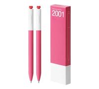 ZwaitL 2 Pcs Neutral Pen First Love Heart Gel Inks Pen Aesthetic Rotary 0.5mm Journaling Gel School Office Supplies