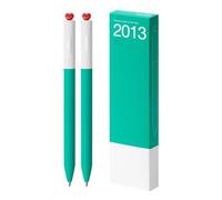 ZwaitL 2 Pcs Neutral Pen First Love Heart Gel Inks Pen Aesthetic Rotary 0.5mm Journaling Gel School Office Supplies
