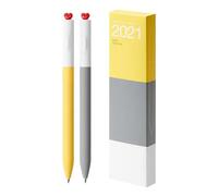 ZwaitL 2 Pcs Neutral Pen First Love Heart Gel Inks Pen Aesthetic Rotary 0.5mm Journaling Gel School Office Supplies