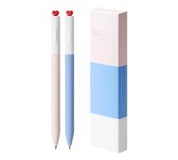 ZwaitL 2 Pcs Neutral Pen First Love Heart Gel Inks Pen Aesthetic Rotary 0.5mm Journaling Gel School Office Supplies