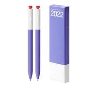 ZwaitL 2 Pcs Neutral Pen First Love Heart Gel Inks Pen Aesthetic Rotary 0.5mm Journaling Gel School Office Supplies