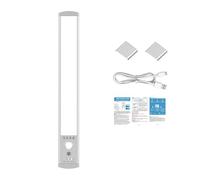 ZwaitL 32CM LED Cabinet Lamp Including 66 Globes Motion Transducer Attractive Lamp and 3 Color Approaches for Home Use Rechargeable LED Cabinet Bedlight