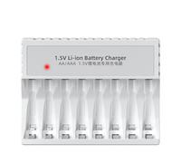ZwaitL 4/8Slot USB Battery Charging Hubs For AA 3A 1.5V Lithium Batteries Featuring IntelligentCharging And LED Indicators