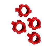 ZwaitL 4Pcs Dumbbell Rod Nut Spinlock Collars Standard Barbell Screw Collar for Dumbell Weight Lifting Fitness Training Dumbbell Accessories