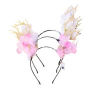 ZwaitL 5Pcs LED Flower Light Up Antlers Headbands Glowing Headband Christmas Hair Bands Party Decorative For Women And Girls Women And Girls Headband
