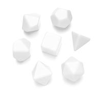 ZwaitL 7Pcs Polyhedral Dices Multiple-faced Various Shape Engravable Game for Club Party Family Board Game Props Engravable Gamings Set