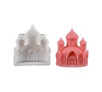ZwaitL Ancient Castles Molds Castings Epoxy Resin 3D Silicone Plasters Ornament Ancient Silicone