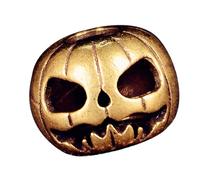 ZwaitL Artistic Pumpkin Metal Beads For Creative Paracord Projects And Fashionable Jewelry Large Hole Charm Collectibles Brass Halloween Pumpkin Keychain