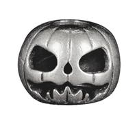 ZwaitL Artistic Pumpkin Metal Beads For Creative Paracord Projects And Fashionable Jewelry Large Hole Charm Collectibles Brass Halloween Pumpkin Keychain