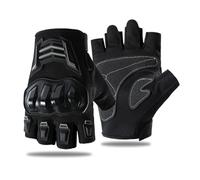 ZwaitL Breathable Half Finger Motorcycle Gloves With Antislip And Protective Padding For Safe Cycling Antiskid Motorcycle Gloves