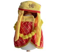 ZwaitL Buddhist Monks Costume for Dog with Soft Comfortable Suitable for Walking Gatherings Costume Play Dog Jackets Walking