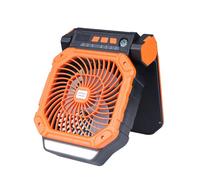 ZwaitL Camping Fan Solar USB Rechargeable 7800mAh Battery 4Speeds LED Light Timer For Outdoor Activity Tent Bedroom Coolers Outdoor Battery Operated Fan With Timer Function