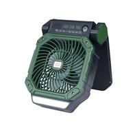 ZwaitL Camping Fan Solar USB Rechargeable 7800mAh Battery 4Speeds LED Light Timer For Outdoor Activity Tent Bedroom Coolers Outdoor Battery Operated Fan With Timer Function