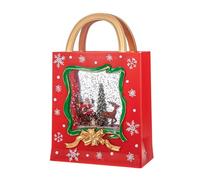 ZwaitL Christmas Snowflake Music Handbag Light & Musical Desktop Ornament Festive And Delightful Ornaments Battery Operated Eight Song Music Clock