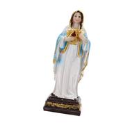 ZwaitL Classical Holy Father And Mother Statue Catholic Religious Gift Home Decors Shelf Stable Religious Teaching Aid Art Ornament