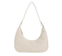 ZwaitL Cotton Shoulder Bag With Print Spacious Compartments Comfortable Underarm Carry Casual Outfit Companion Ergonomic Shopping Handbag