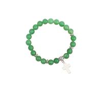 ZwaitL Crystals Like Green Aventurine Adjustable Spiritual Symbolism Beaded Wrist Charm Green Aventurine Beaded