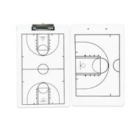 ZwaitL Double-Sided Football Full Half Courts Board Dry Erases Basketball Coaching for Coaches with Marker Coaching Tool for Basketball