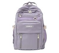ZwaitL Fashionable School Backpack Laptop Backpack Solid School Bag for Teenage Girl Men Travel Casual