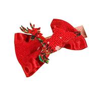ZwaitL Hair Claw Clips,Christmas for Head Hairpin Deer Bowknot Headdress Ornament Supplies for Kindergarten Little Girls Photo Props
