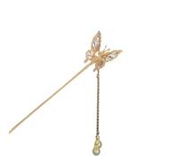 ZwaitL Hair Claw Clips,Shivering Butterfly-shape Hairclip with Pearls Tassels Headwear Photo Props Hair Jewelry Fairy Pearls Headdress