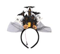 ZwaitL Halloween Haunted Castles Light Up Hairband LED Glowing Hairhoop For Costume Parties Kids Family Festival Gathering Props Glowing Halloween Hairband