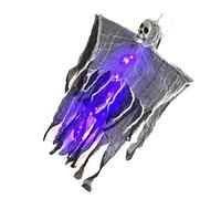 ZwaitL Halloween Skeleton Specter With Light Hanging Specter Ornament For Festivities Holiday Haunts House Decoration Halloween Skeleton With Light Hanging Ornament For Party Decoration