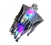 ZwaitL Halloween Skeleton Specter With Light Hanging Specter Ornament For Festivities Holiday Haunts House Decoration Halloween Skeleton With Light Hanging Ornament For Party Decoration