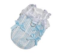 ZwaitL Hollows Out Pet Vest Breathable Comfortable Cats Dress Light Weight Small Dog Vest Suitable for Various Occasion Thin Lovely Dog Laces Clothes