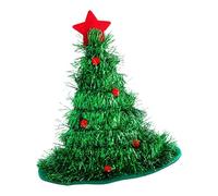ZwaitL Light Up Christmas Tree Hat For Festival Family Gathering Party Glittering Santa Holiday Caps House Decorative Caps Christmas Tree