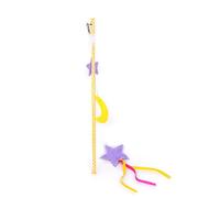ZwaitL Lovely Toy Wand Toy Tassels Clouds With Bells For Indoor Cats Kitten Playing- Chasing