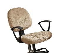 ZwaitL Machine Washable Velvets Finish Chair Cover Elastic Designs Universals Fit Long Time Use Fabric Solid Color Polyester Slipcovers For Chair