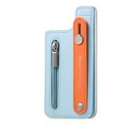 ZwaitL Multiple Slot Wrist Straps Card Wallet Not Slip Designs Strong Phone Back Card Organizers For Shopping Sports Parenting Stick On Phone Wallet With Detachable Wristlet