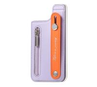 ZwaitL Multiple Slot Wrist Straps Card Wallet Not Slip Designs Strong Phone Back Card Organizers For Shopping Sports Parenting Stick On Phone Wallet With Detachable Wristlet