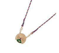 ZwaitL Mystical Rotation Tarot Pendant Necklace Fashion Neck Chain Feature Woven Cord For Everyday Wear Or Special Event Spiritual Symbol Rotating Pendant