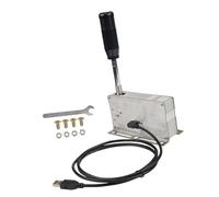 ZwaitL PC Racing Sequential Shifter Fast Speed Response Aluminum Alloy Gear Shifter Controller Compatible For Major Wheel Ergonomic Sequential For PC Game