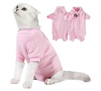 ZwaitL Pet Recovery Suit For Cats After Surgeries Breathable And Comfortable Design Licking Aid Fast Recovery For Cats Small Cats Protective Suit