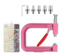 ZwaitL Portable Pearls Setting Machine Bead Making Machine Handmade Beading Accessories For Hat Shoes Clothes Beads Rivet Fixing Pearls Setting For Shoes Clothes Bags Skirts