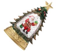 ZwaitL Portable Snowflake Table Lamp With Realistic Christmas Scene Battery-Operated LED For Bedroom Or Gifts Festives Snow Scene Decorative Nightlights